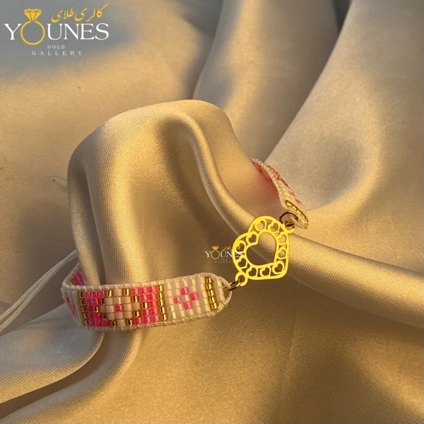 دستبند میوکی قلب قلبی طلا